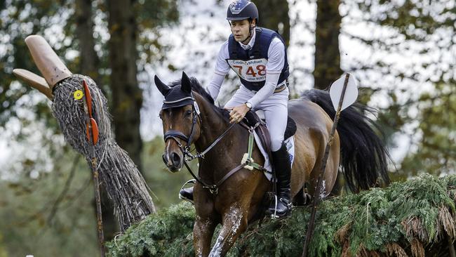 Christopher Burton rides Coup de Coeur in cross country. Burton is in the mix for Tokyo.