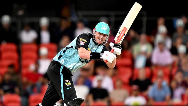 Matt Renshaw of the Heat managed some lofty hits during the BBL decider. Picture: Bradley Kanaris/Getty Images.