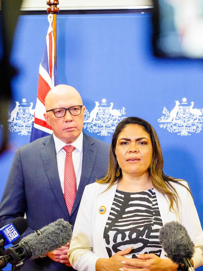 Jacinta Nampijinpa Price and Peter Dutton