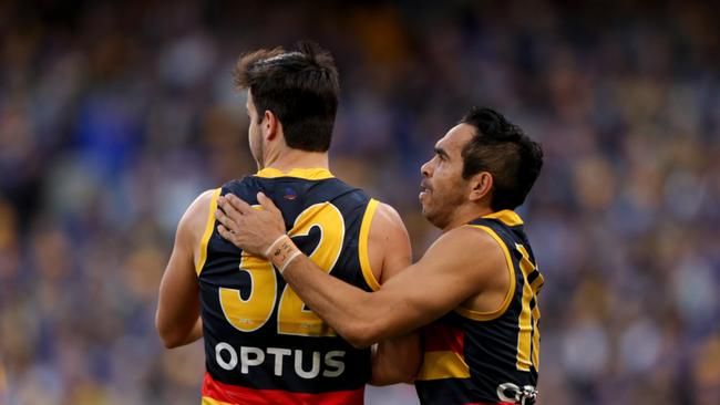 Eddie Betts is a noted goalkicker but loves setting them up for his teammates. Picture: AAP Image/Richard Wainwright