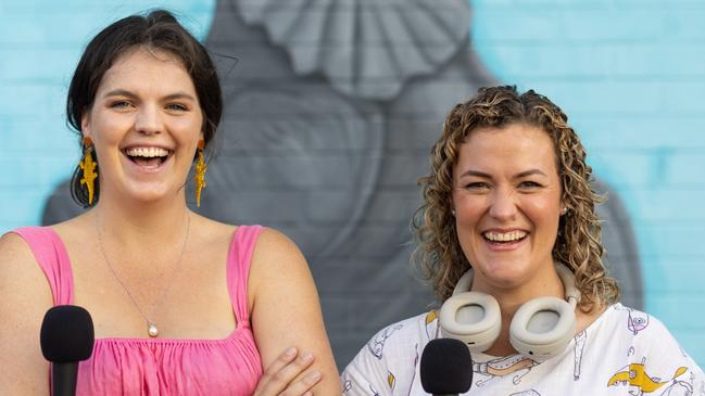 Molly Upstill and Kathleen Gazzola are launching a new podcast called Mums Gone Troppo. Picture: Helen Orr