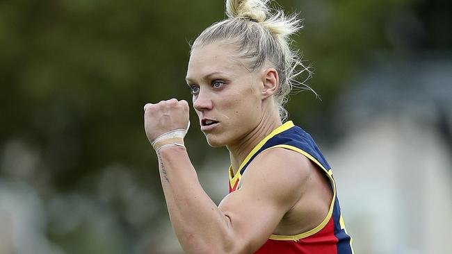 Erin Phillips will lead her team into the finals series. Picture: Sarah Reed