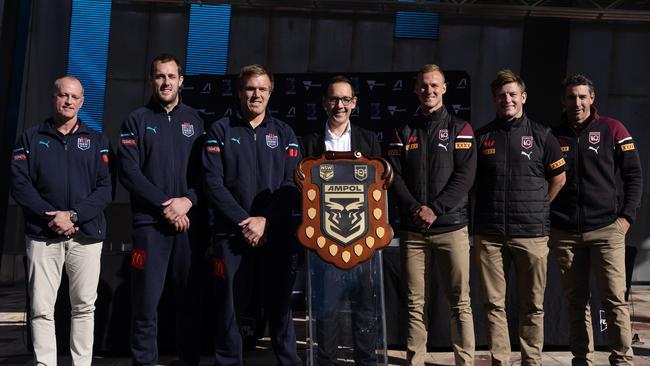 It was all smiles, eventually, at the final media event in Melbourne on Tuesday. (Photo by Daniel Pockett/Getty Images)