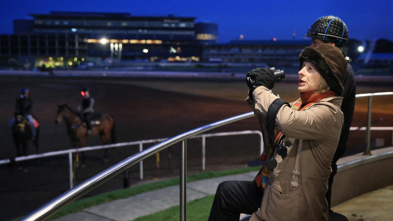 Gai Waterhouse is back at trackwork just in time for the spring. Picture: Mark Evans