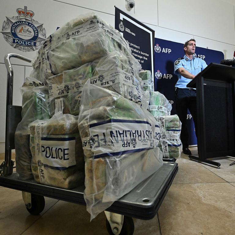 A $94 million cocaine shipment was very recently uncovered. Picture: Lyndon Mechielsen / Courier Mail