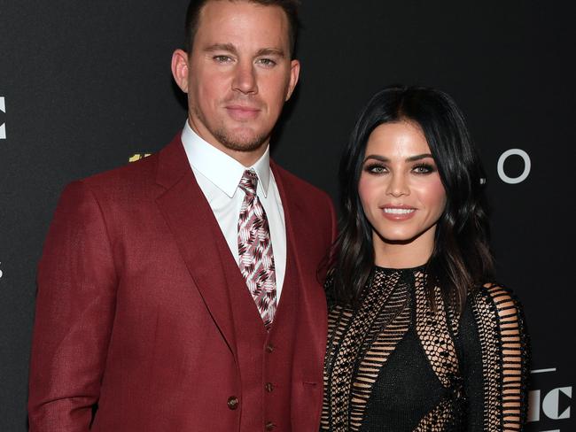 Channing Tatum and his wife Jenna Dewan Tatum in Vegas in April 2017. Picture: Ethan Miller/Getty Images