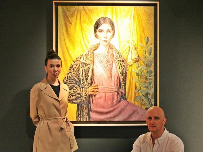Coppersmith with her 2018 winning self-portrait.