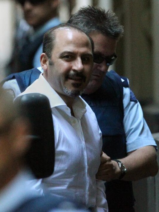 Mokbel arriving at court in 2011.