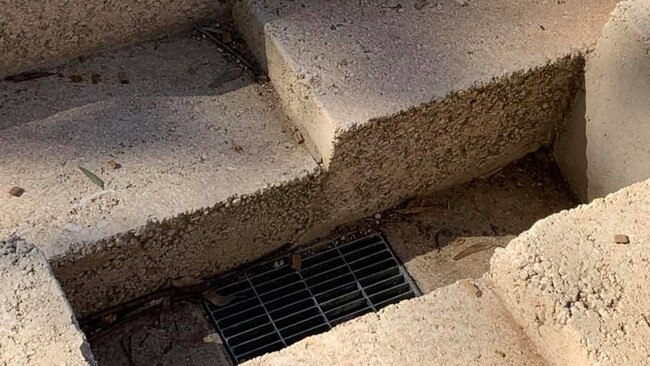 The bricks and grate Ms Lindgren posted about. Picture: Facebook