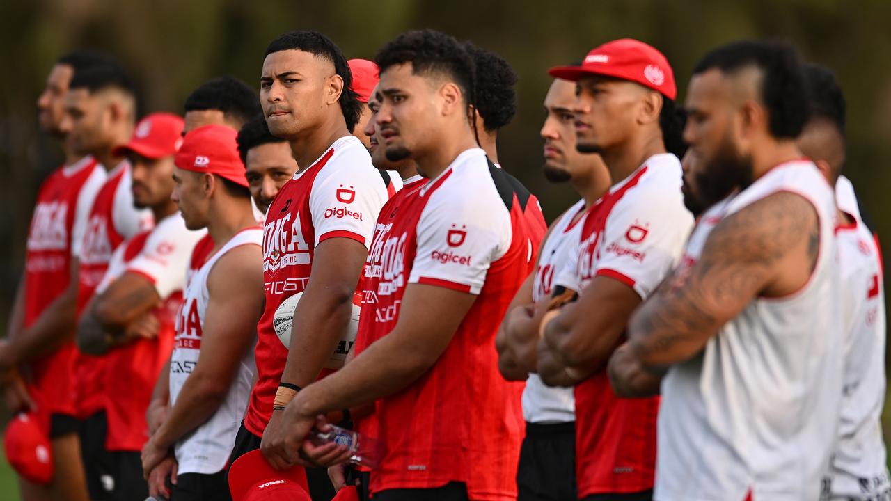 Pacific Championships 2024 Tonga v Kangaroos, forward pack weight