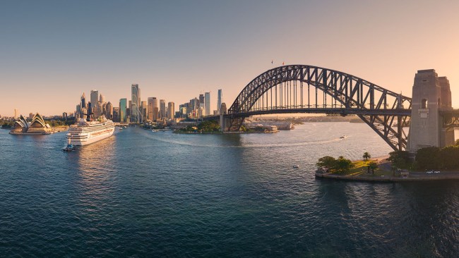 Cruise ship, Sydney Harbour. Picture: Destination NSW
