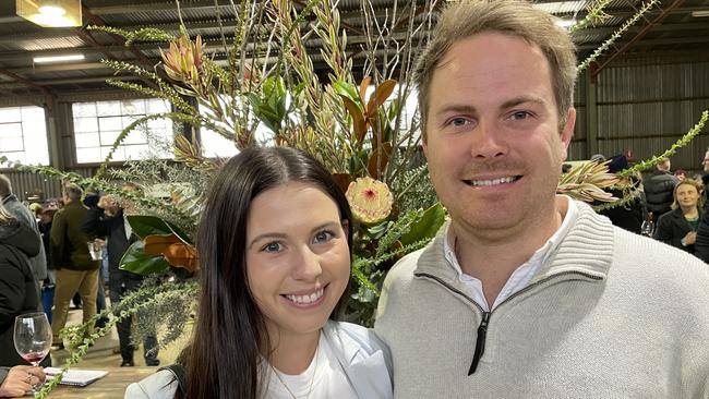 Gippsland couple Alysha Maher and Kailen Constantine. Picture: Lucy Callander