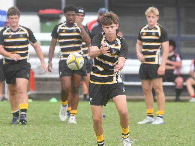 QLD Rugby Union State Championships (17-18 years boys) at the Townsville Sports Precinct. Saturday May 24. Wide Bay against Capricorn. Picture: Evan Morgan