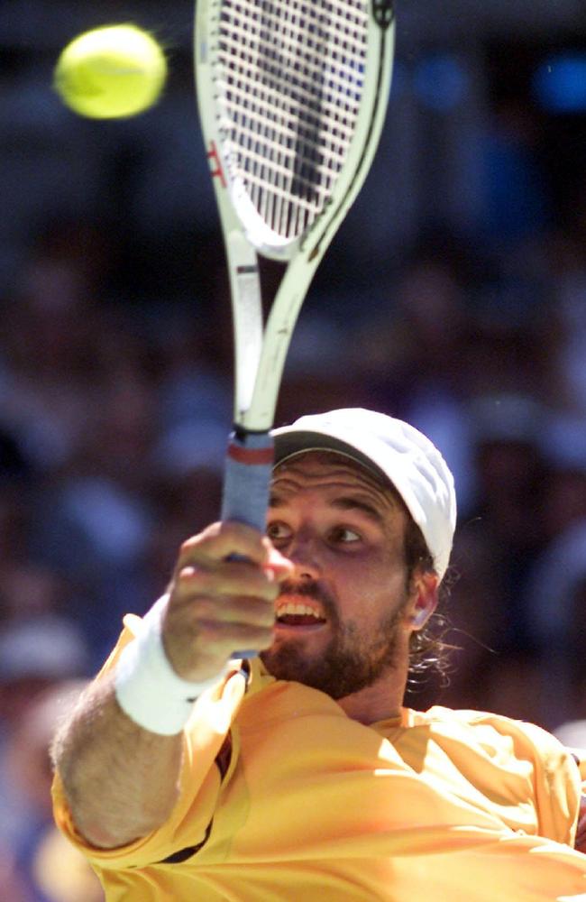 Rafter was known for the serve and volley.