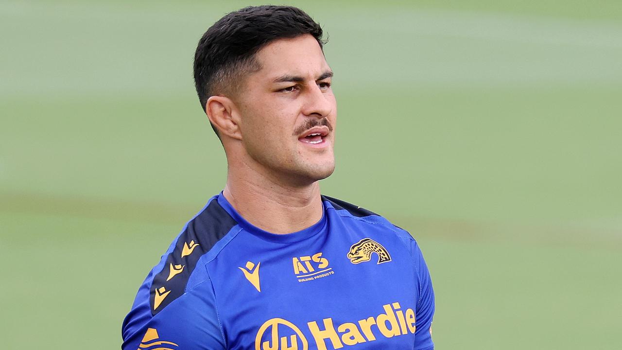 Dylan Brown during Parramatta Eels training at Eels HQ in Kellyville. Picture: Tim Hunter.