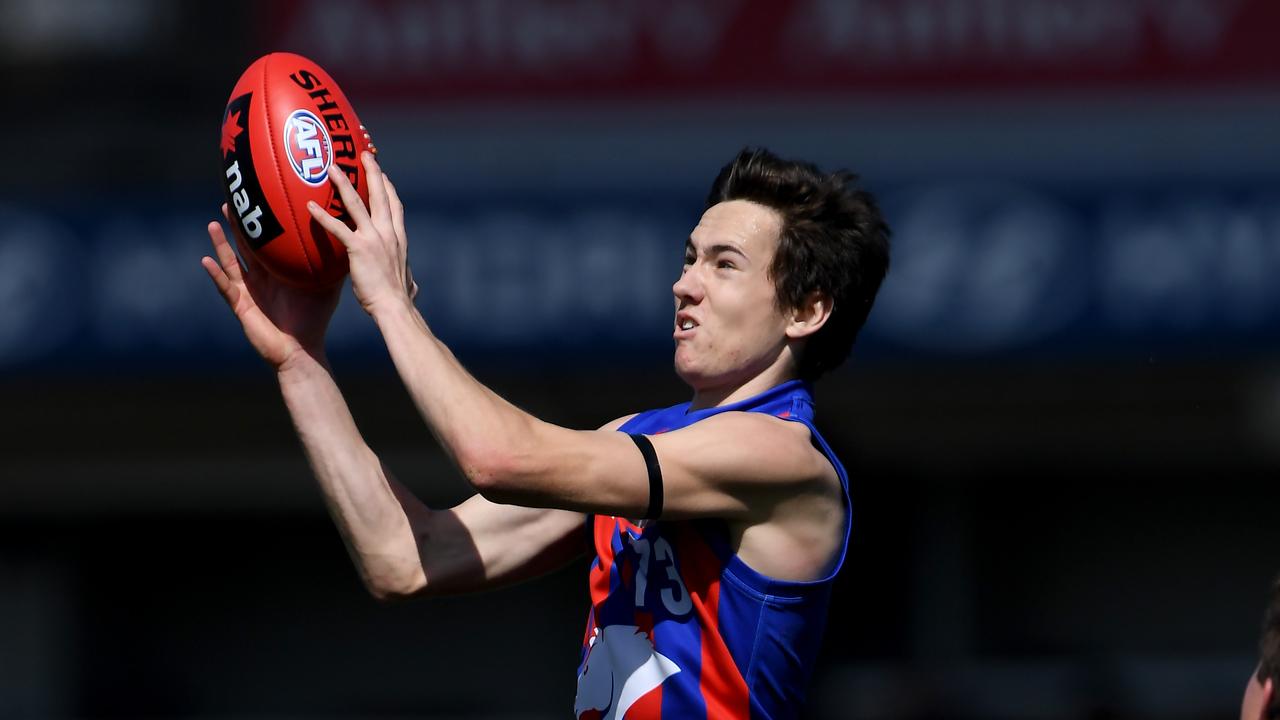 Cooper Sharman was dumped from the GWS Academy. Now he’s back in the mix as a draft prospect. Photo: Andy Brownbill