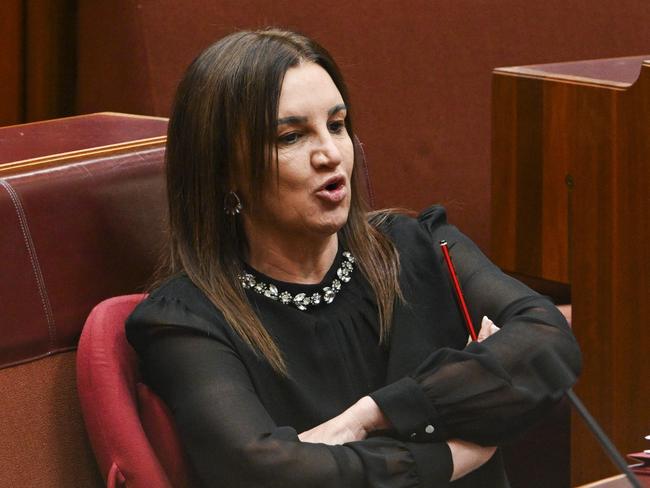 CANBERRA, AUSTRALIA, NewsWire Photos. FEBRUARY 8, 2024: Senator Jacqui Lambie in the Senate at Parliament House in Canberra. Picture: NCA NewsWire / Martin Ollman