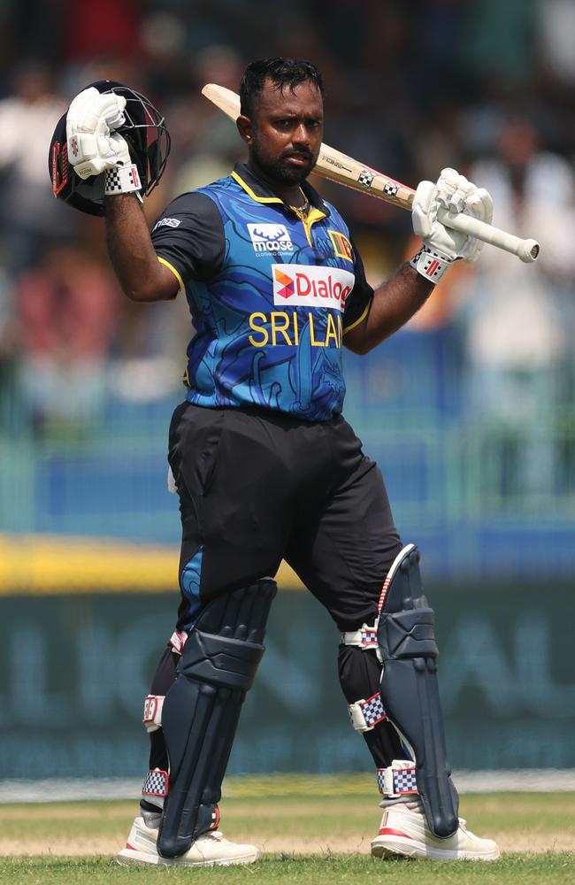 Charith Asalanka smashed a century under pressure for Sri Lanka. Picture: Getty Images
