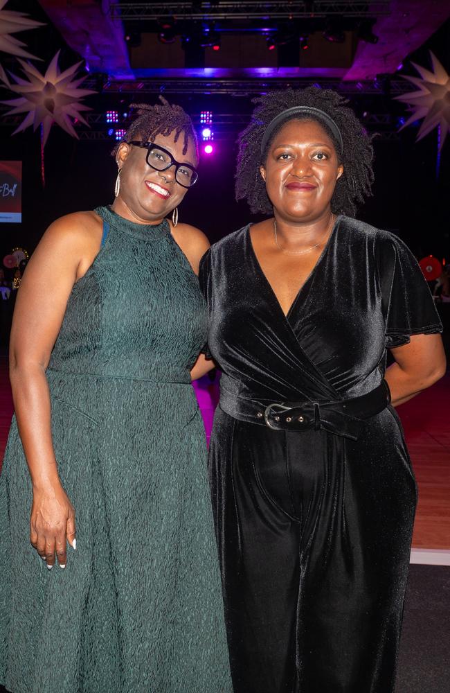 Jules Kakono and Tola Folarin at Mackay Mayor's Charity Ball Saturday 10 May 2025 Picture: Michaela Harlow