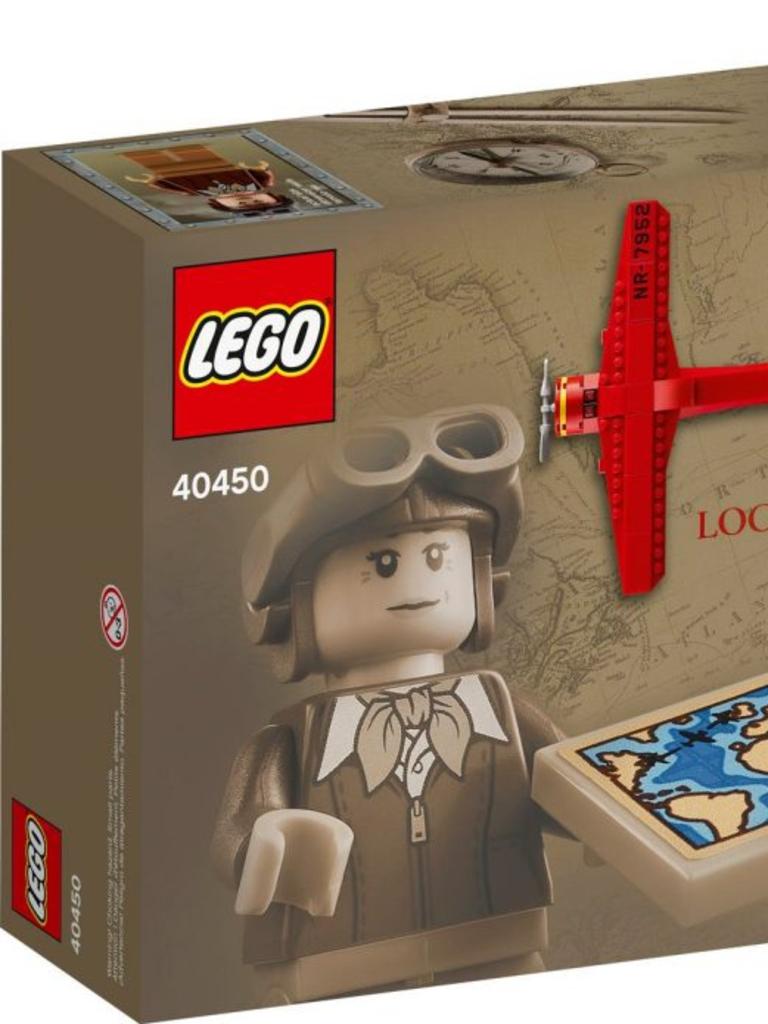 Amelia Earhart LEGO tribute set. Picture: Supplied