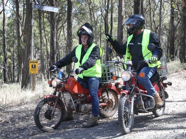 Some searchers brought off road bikes. Picture: NCA NewsWire / David Crosling