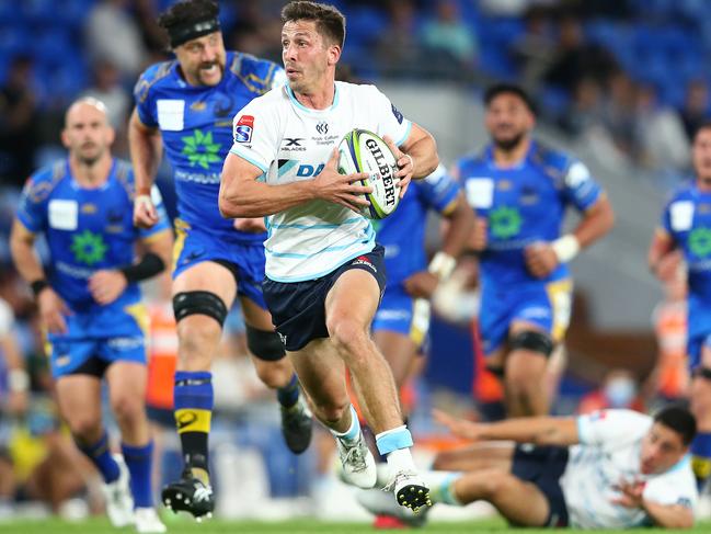 Jake Gordon breaks free on his way for a try which was disallowed from being off-side.