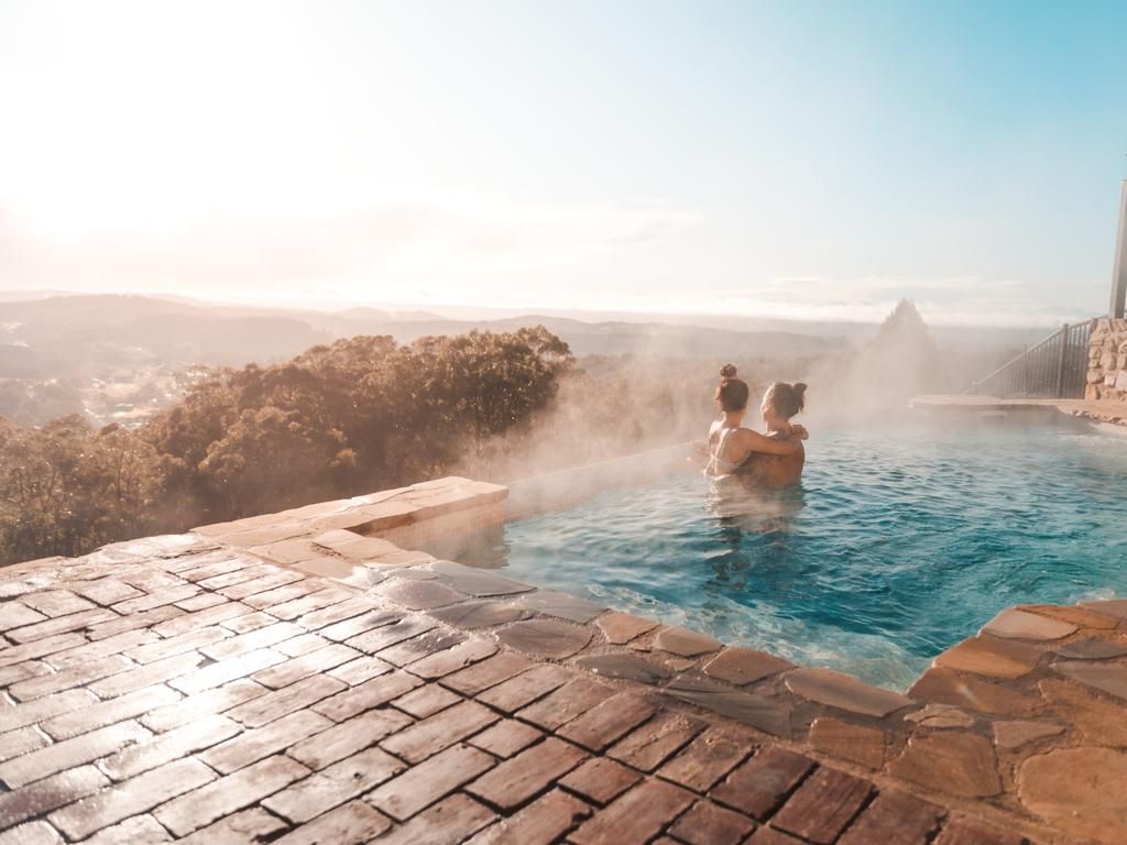 To take in the views of the Adelaide Hills such as from Sequoia at Mount Lofty House. Picture: SATC