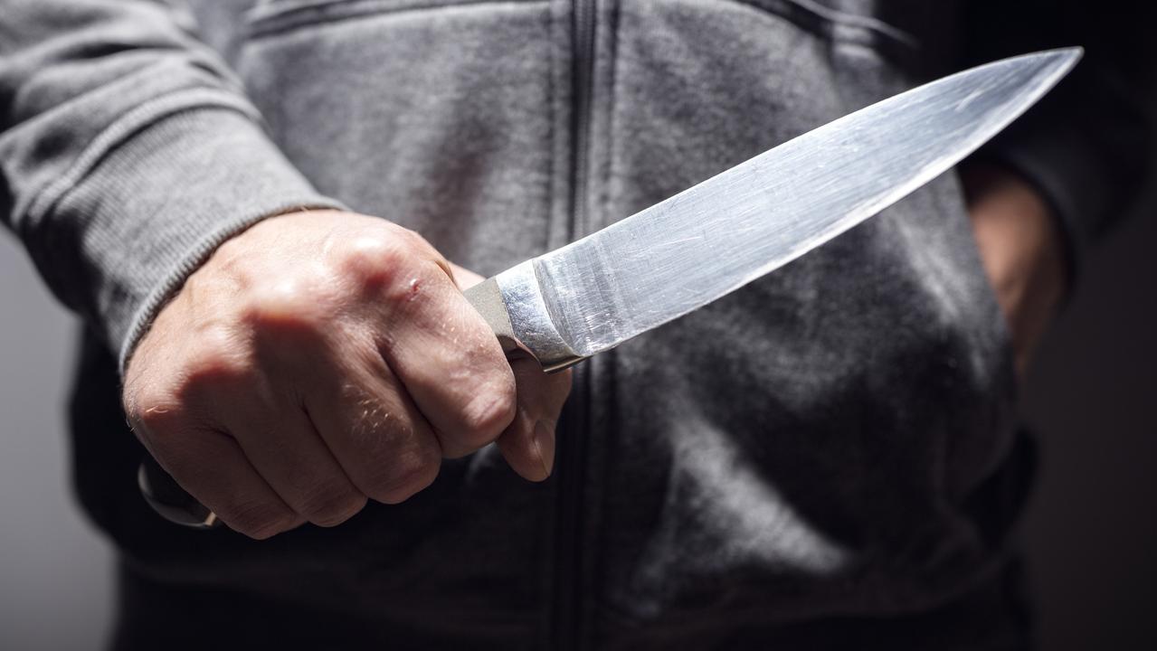 Townsville generic criminal with knife weapon threatening to stab