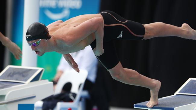 Elijah Winnington is turning heads in the pool. Picture: Getty Images