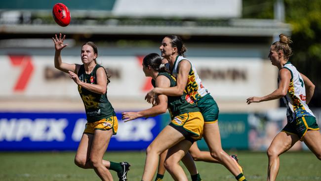 Caitlin Sargent as St Mary's took on PINT in the 2024-25 NTFL women's semi-final. Picture: Pema Tamang Pakhrin