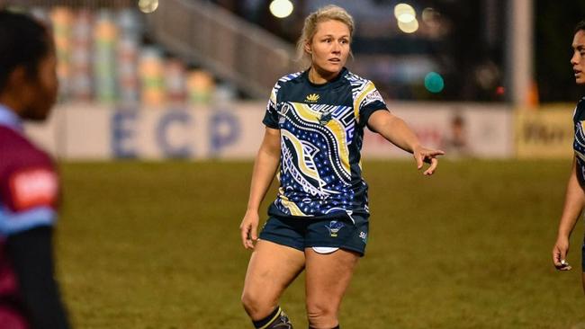 Bond University rugby player Lucy Lockhart. Picture credit: Stephen Tremain