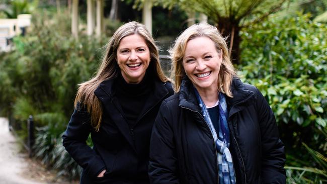 Julia Zemiro and Rebecca Gibney on Julia Zemiro’s Home Delivery Picture: Mark Tantrum