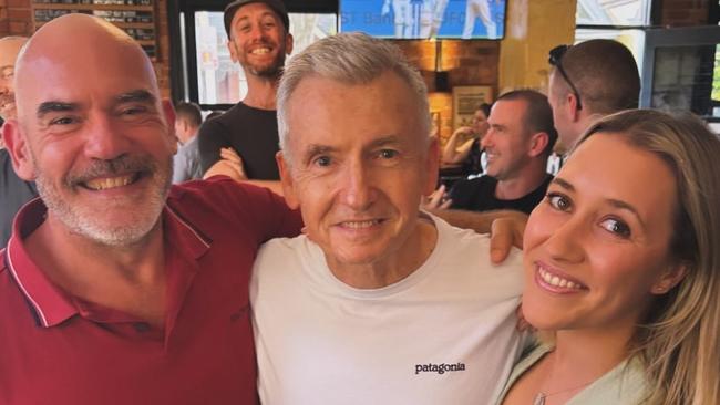 Marty Sheargold, Bruce McAvaney and Loren Barry. Picture: Instagram