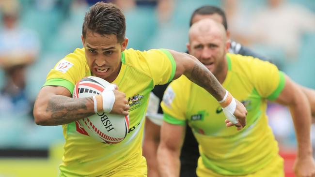 Sevens sensation Maurice Longbottom is waiting on a crucial scan. Picture: AFP