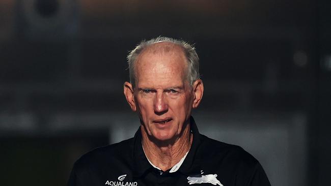 Rabbitohs coach Wayne Bennett is looming as a final wild card. Picture: Cameron Spencer/Getty Images