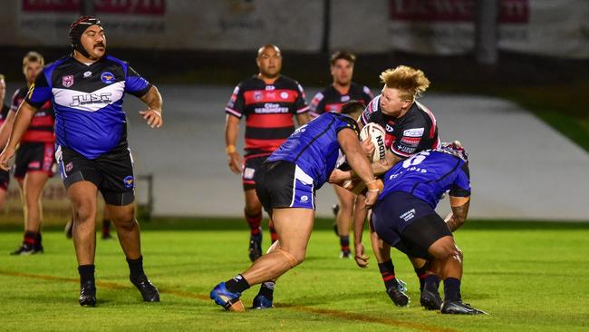 Goodna dominated the second half in their first win over Toowoomba Valleys. Picture: Bruce Clayton