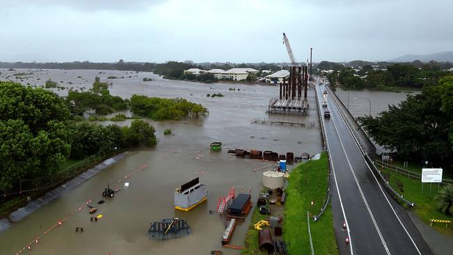 An aerial view of flood-affected areas around Townsville. Picture: Queensland Fire Department