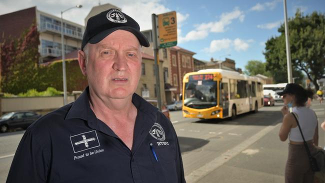 Rail, Tram and Bus Union Tasmania branch secretary Ric Bean. Picture: Kenji Sato