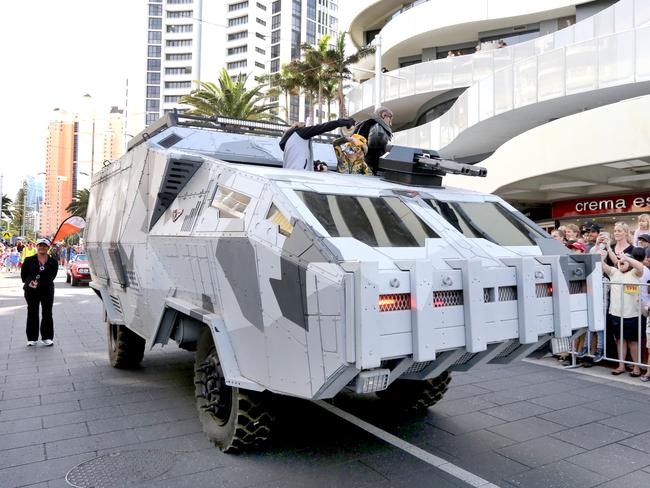Pictured during the Superhero parade at Broadbeach as part of Supanova . Pic Mike Batterham