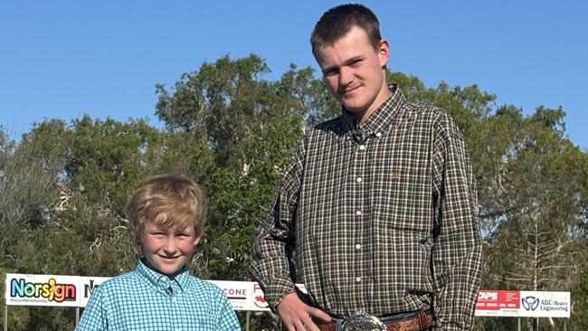 Cooper (left) and Clinton Pearson will be taking on the 2024 Glenden Rodeo this weekend.