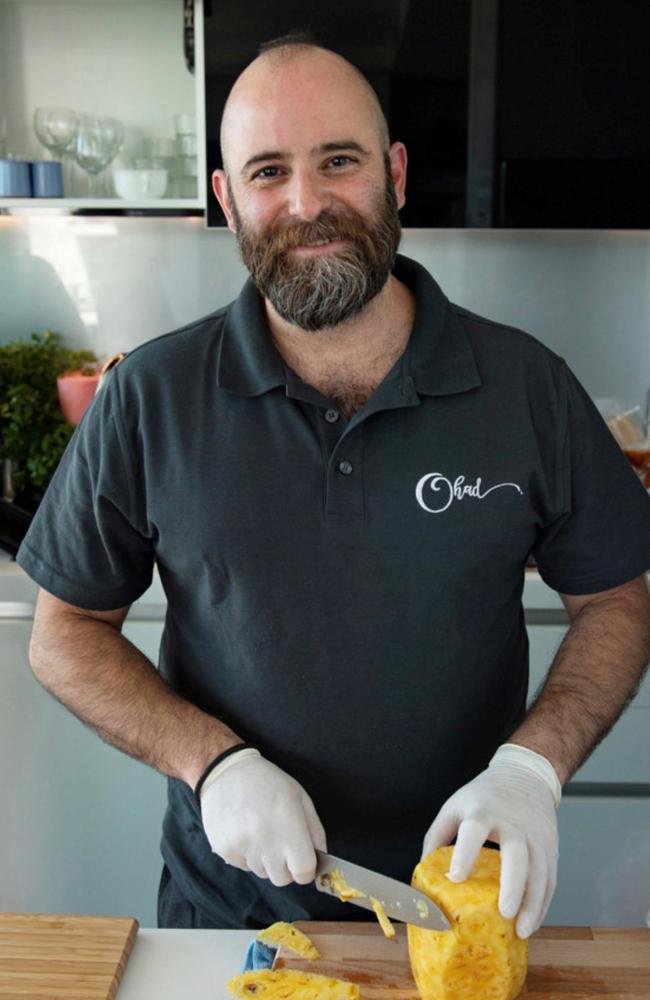 Victorian chef Ohad Mograby, 41, works in two kitchens and runs his own catering business. Picture: Supplied