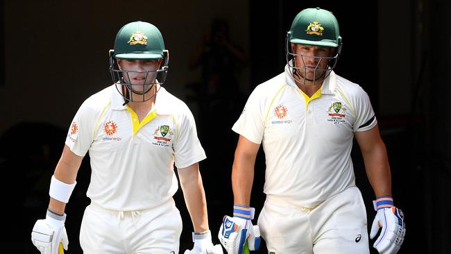 Marcus Harris and Aaron Finch had mixed Tests. (Photo by Quinn Rooney/Getty Images)