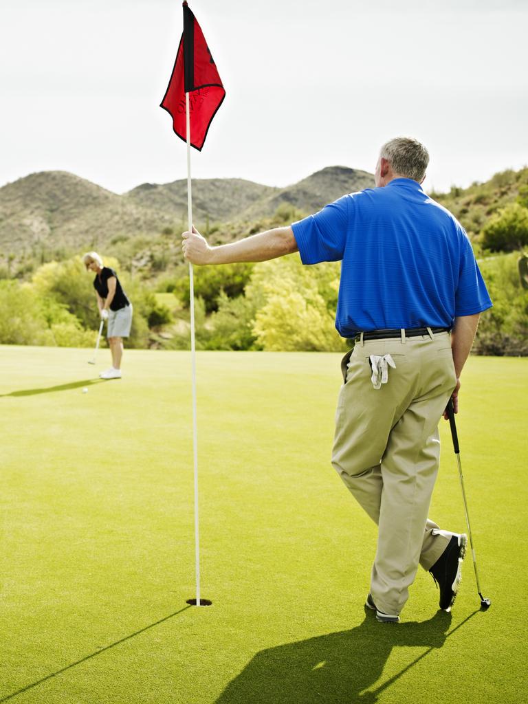 Small businesses will not be able to deduct rounds of golf under the Coalition scheme. Picture: Supplied