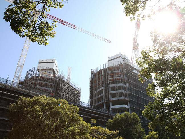 Development between Hunter and King streets in Newcastle West. Picture: Peter Lorimer