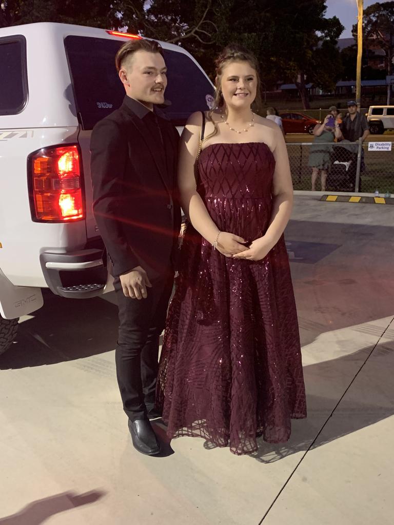 Students arrive at Maryborough State High School's formal.