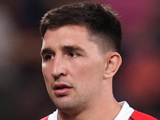 SYDNEY, AUSTRALIA - APRIL 19: Victor Radley of the Roosters warms up during the round seven NRL match between Sydney Roosters and Penrith Panthers at Allianz Stadium, on April 19, 2025, in Sydney, Australia. (Photo by Cameron Spencer/Getty Images)