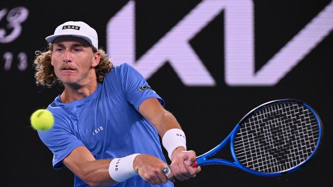 Purcell hammered 93 winners to Ruud’s 44 but the Norwegian hardly made a mistake in a classy performance on Margaret Court Arena. Picture: Morgan Hancock / Getty Images