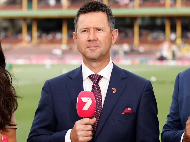 Ricky Ponting is part of Channel 7’s cricket commentary team. Picture: Darrian Traynor/Getty Images