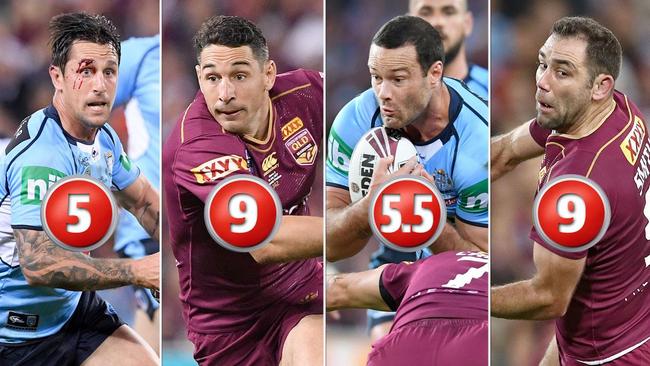 Maroons stars Billy Slater and Cameron Smith took the points in our player ratings.