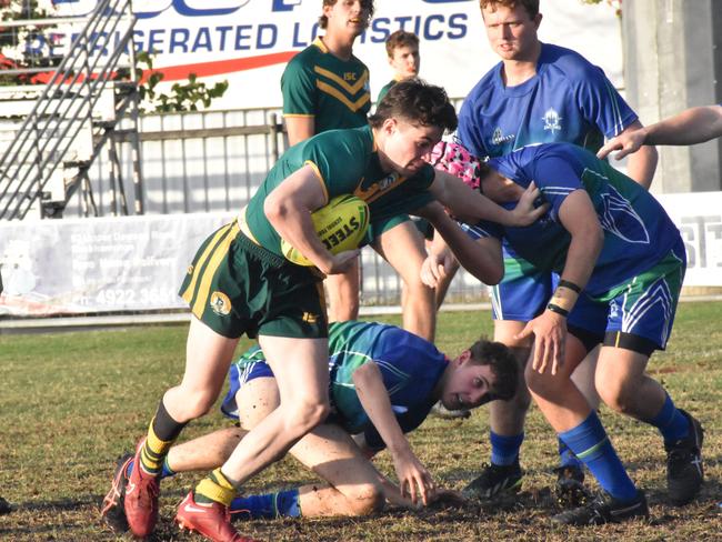 Rockhampton District Secondary Schools Rugby League grand finals, Open D, St Brendan’s College versus The Cathedral College, Browne Park, September 9, 2022.